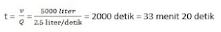 Contoh Soal Cara Menghitung Debit Air dan Penyelesaiannya