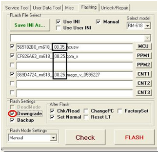cara downgrade firmware nokias40 (java)