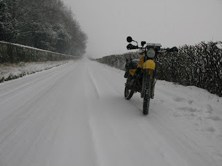 Yamaha AG200 in the snow