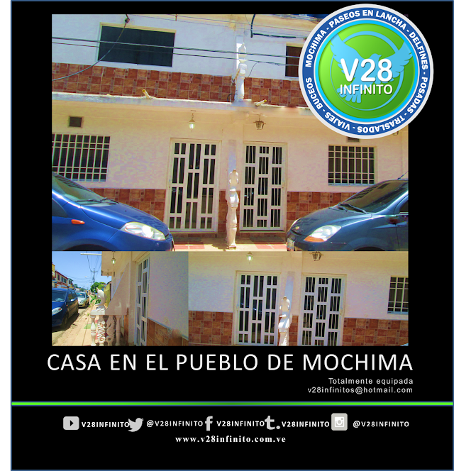 CASA EN EL PUEBLO DE MOCHIMA PARA 7 PERSONAS 