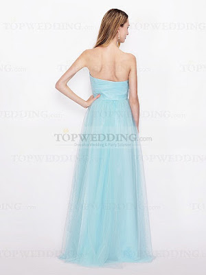 SWEETHEART TULLE CONVERTIBLE BRIDESMAID DRESS IN FLOOR LENGTH -2