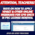 Ways on how to apply VINSET and other online webinars for CPD Units in PRC License Renewal