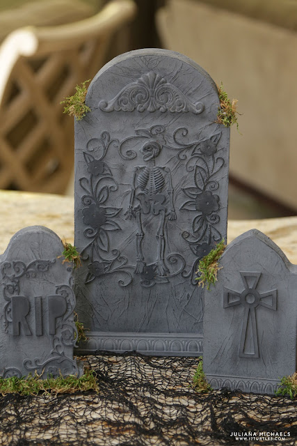 Halloween Tombstone Graveyard Centerpiece by Juliana Michaels