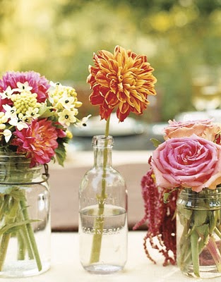 Love these flowers for a March wedding on a farm also love the glass 