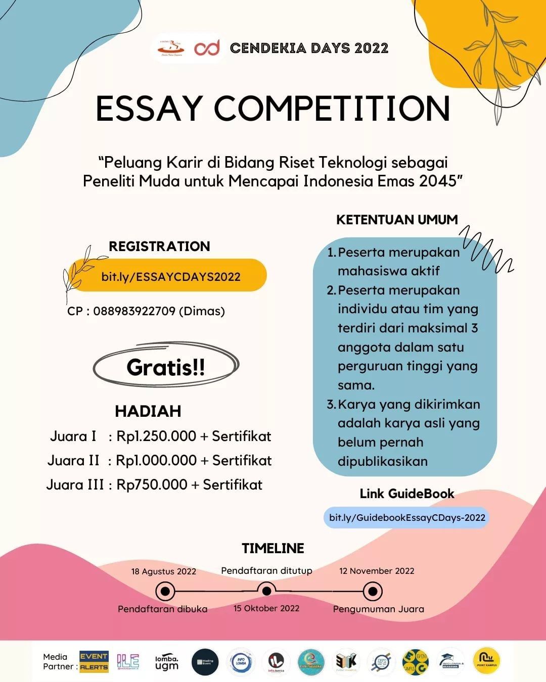Gratis Essay Competition Cendekia Days 2022