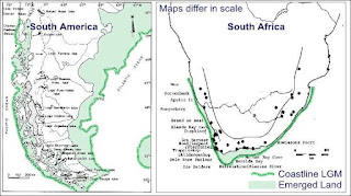 LGM coastline South Africa South America