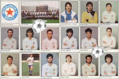 Hajduk Split sličice album Fudbal 90 1989/90