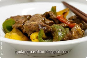 Resep Masakan Daging Iris Masak Lada Hitam