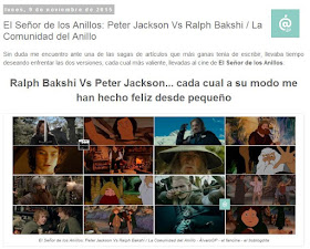 Lo + leído en el troblogdita en diciembre 2015 - El Señor de los Anillos: Comparación Ralph Bakshi Vs Peter Jackson - ÁlvaroGP - el troblogdita - el fancine