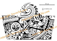 polynesian tribal sleeve design shoulder