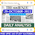 29 October 2022 The Hindu Analysis PDF for UPSC Civil Services Exam