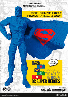 'The Art of the Brick: DC Super Heroes', exposición de piezas LEGO en el Teatro Fernán Gómez