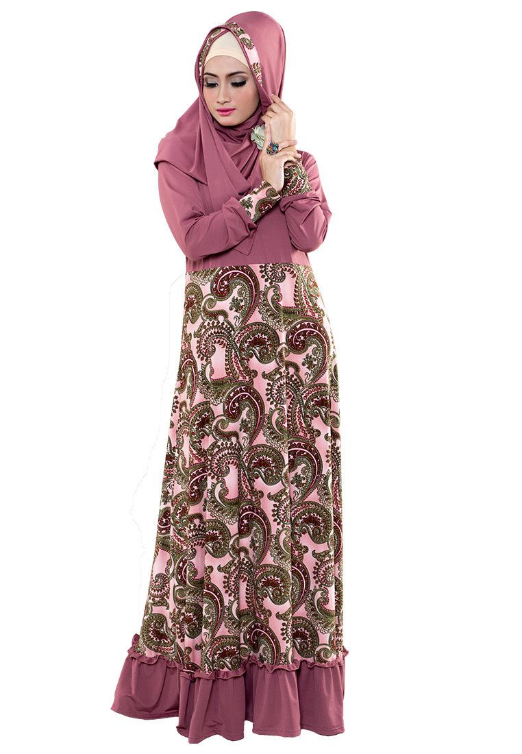  Contoh Model Baju Gamis Batik Terbaru 2019 