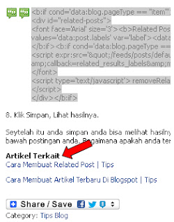 Cara Membuat Related Post | Tips