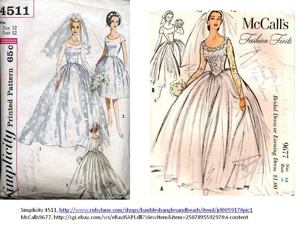 1950's Wedding Gowns are a source of inspiration for current trends in