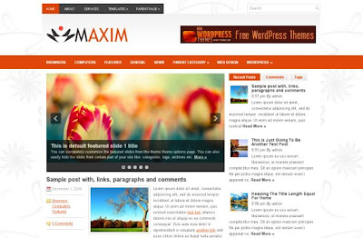 Floral Business Orange WordPress Theme Template