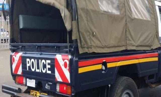 Kenya Police car in Kenya