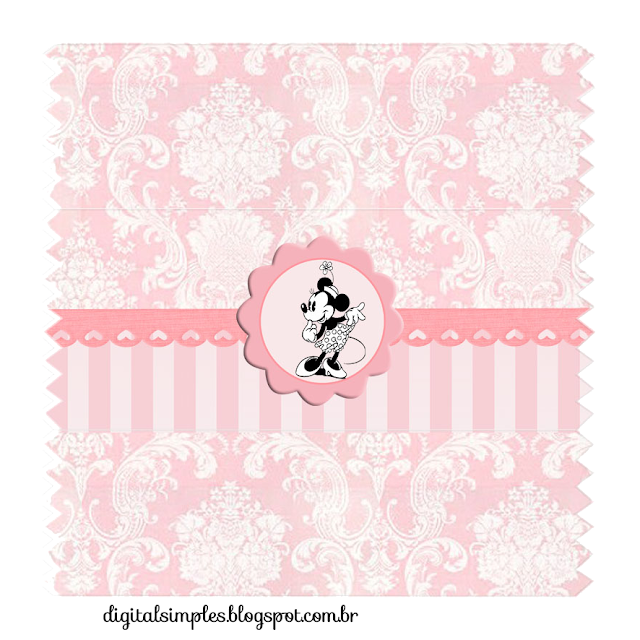 Minnie Vintage Free Printable Invitations, Labels or Cards.