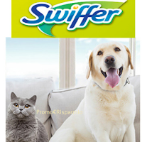Logo Vinci gratis ciotola cane/gatto e kit Swiffer