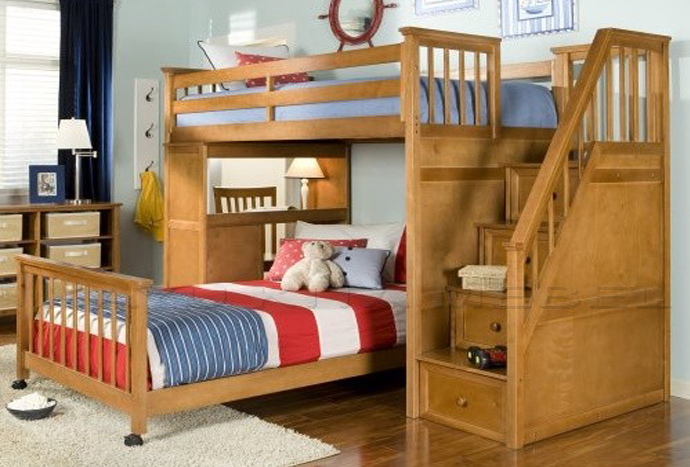  TEMPAT  TIDUR  ANAK  MODEL  MINIMALIS TINGKAT BAHAN KAYU  JATI
