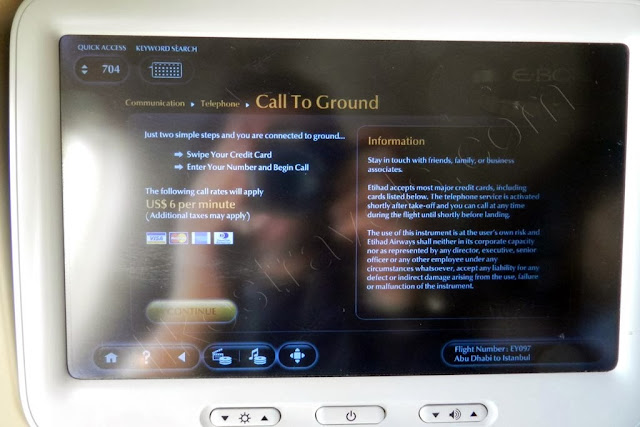 Etihad E-BOX In-flight Entertainment System - Communication possibilities 