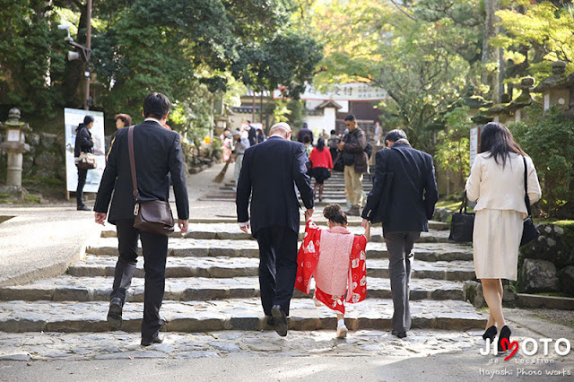 春日大社で七五三出張撮影