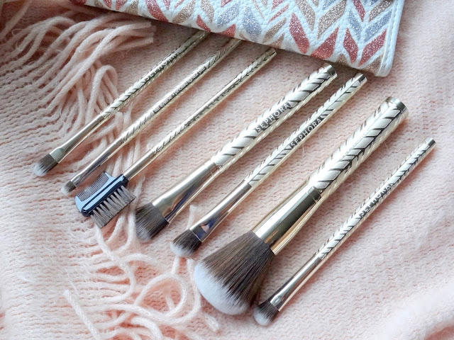 Sephora Collection Sparkle & Shine Antibacterial Brush Set 