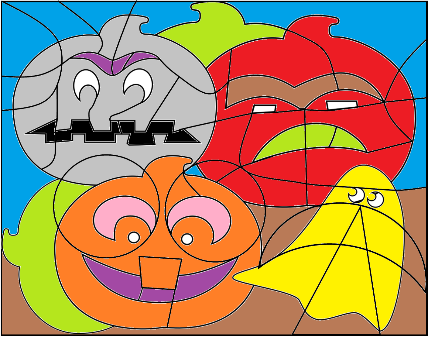 coloriage magique halloween