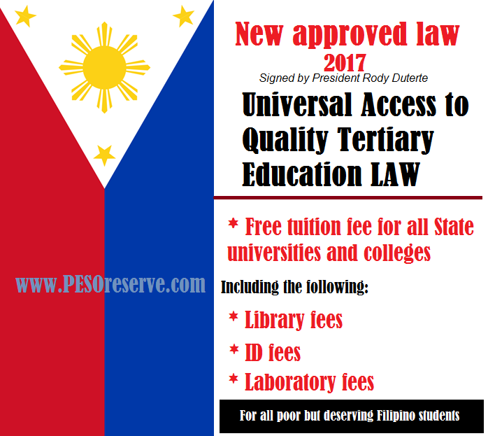 “Free Tuition Fee law”  in the Philippines