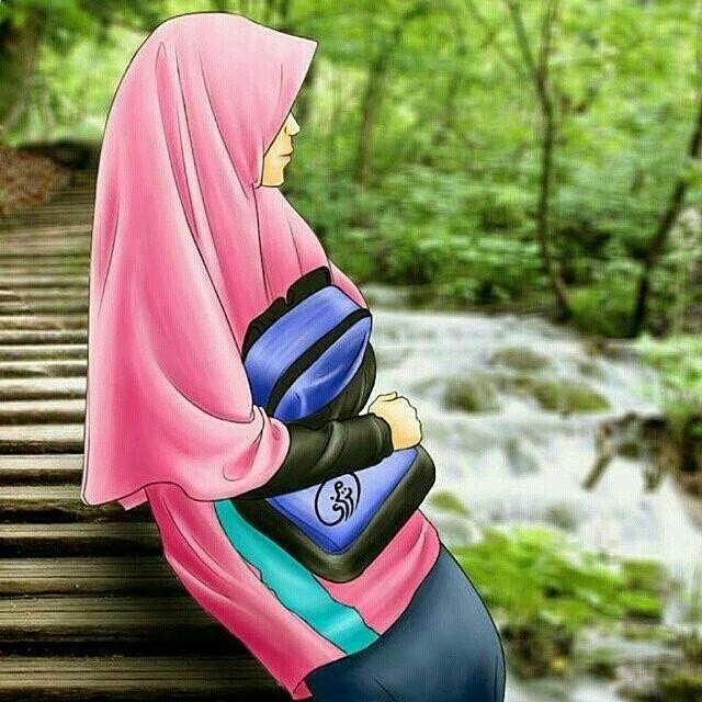 Gambar DP BBM Hijab Muslimah Syar"i Terbaru  Gambar Kata DP BBM