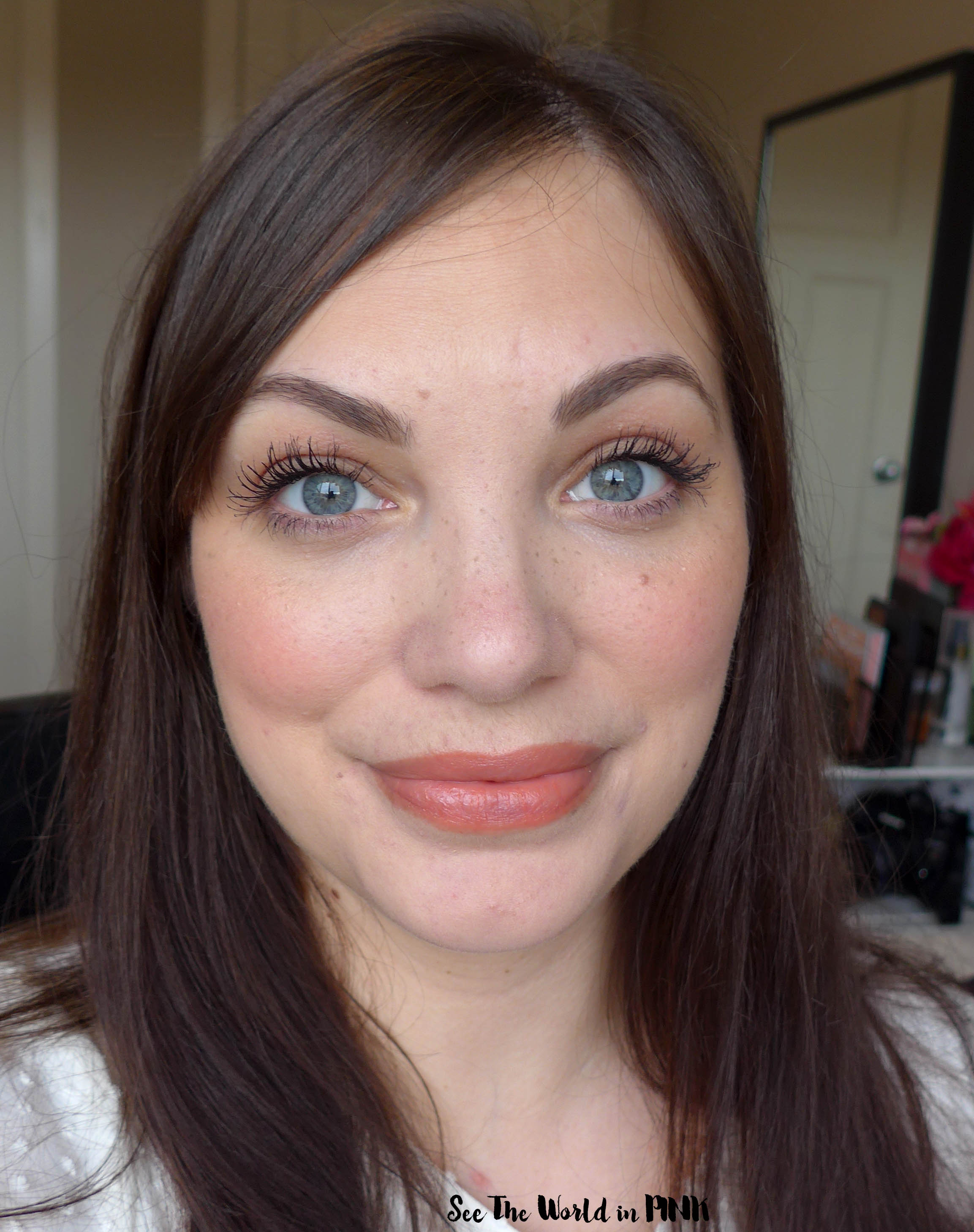 Shop My Stash Makeup Look - April 2022 ~ Fresh, Fun, Freckled Spring Look & Trying the Eyebrow Pencil & Blush Lipstick Trend
