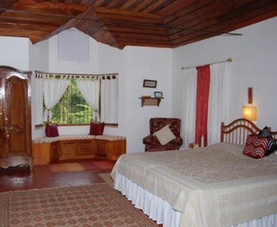 wooden ceiling bedroom