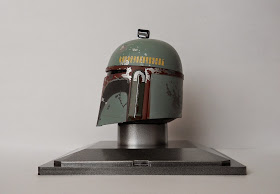 casco en miniatura de cazarrecompensas Boba Fett
