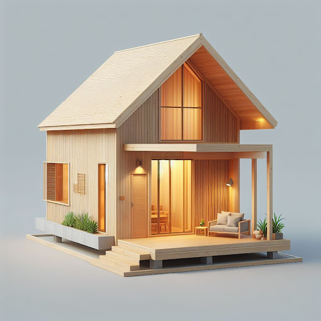 desain rumah kayu minimalis