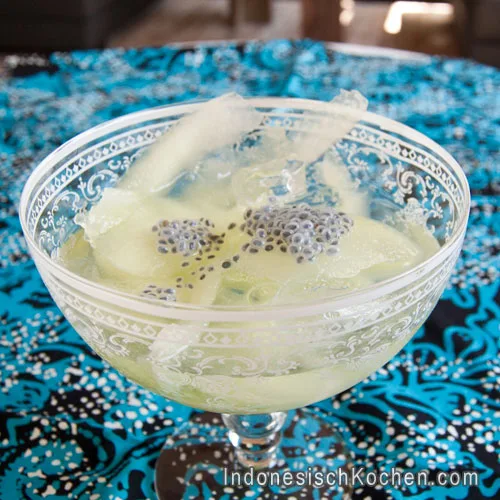 Cantaloup-Melone Eis indonesisch