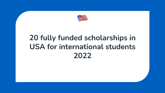 scholarships in usa for international students 2022