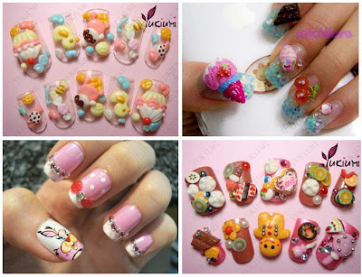 Hello Kitty Nails! Many cool designs! Wedding Nails!