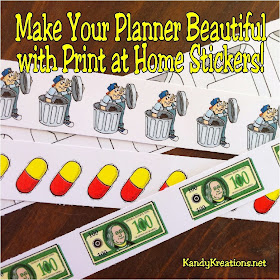 Make your planner beautiful and useful with personal stickers you can print at home.  Printing stickers at home is cheap, easy, and perfect to help you keep track of all the little to dos! Get your own free printable print at home stickers now.