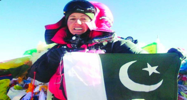 The first Pakistani woman to climb Everest, K2 and the Seven Summits is __________