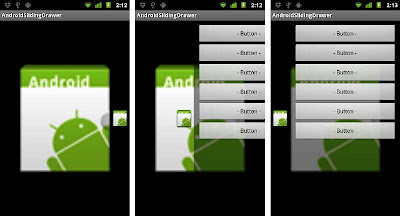 Android: Horizontal Sliding Drawer