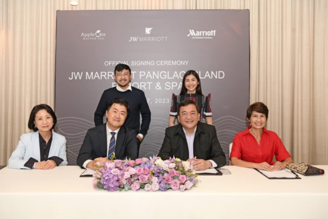 AppleOne Signs Agreement with Marriott International to Bring the JW Marriott Luxury Brand to Panglao Island, Philippines