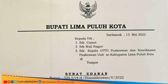 LIMAPULUH KOTA TERBITKAN ATURAN UNTUK CEGAH PMK