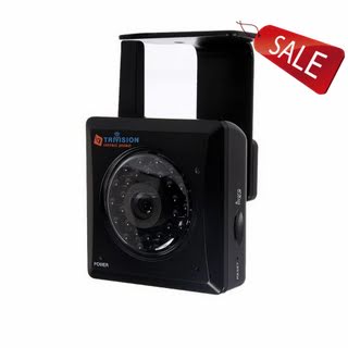 TriVision NC-217WF Wireless home IP Security Camera CCTV, Motion Alerts, Infrared Night Vision, Built-in DVR Expandable to 64Gb and more, Install in Simple 3 steps with our Free Apps on iPhone, iPad and Android Smartphone, Kindle Fire HD, Ideal for Home CCTV or as a Video Baby