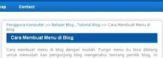 cara membuat breadcrumb di blog