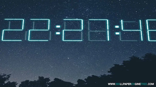 Download Time lapse + 3D Digital Clock Wallpaper Engine