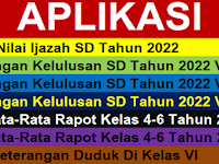 Aplikasi Nilai Kelulusan Dan Ijazah SD 2022