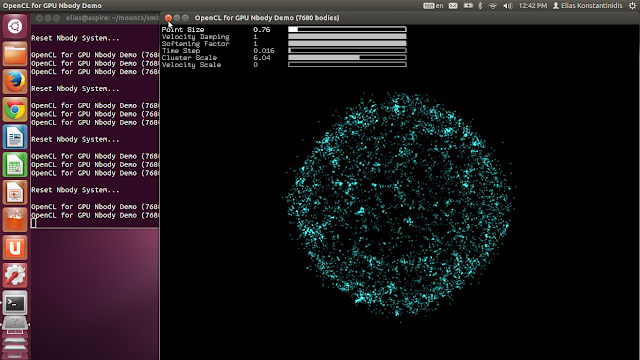 NBody simulation on Ubuntu