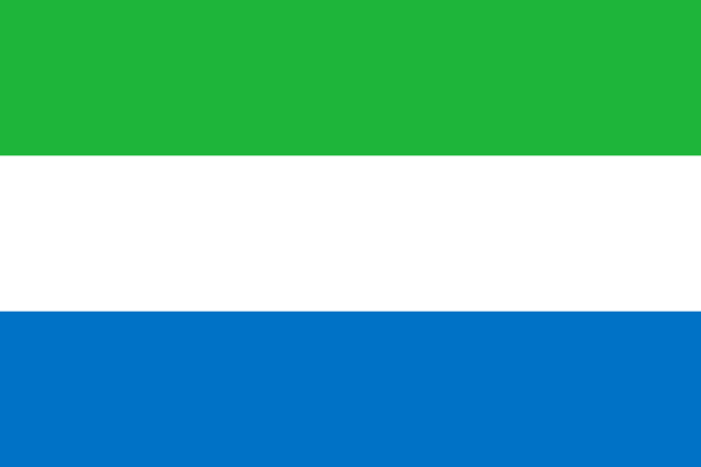 Bendera negara Sierra Leone