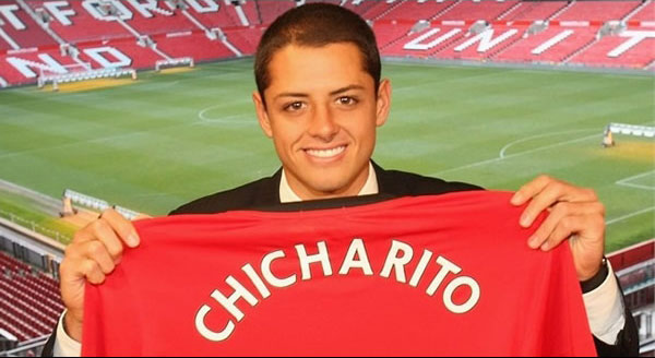 striker Javier Hernandez