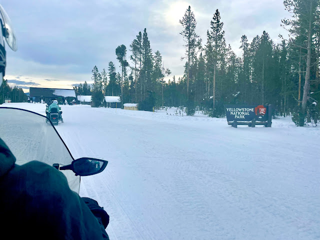 Snowmobiling in Yellowstone